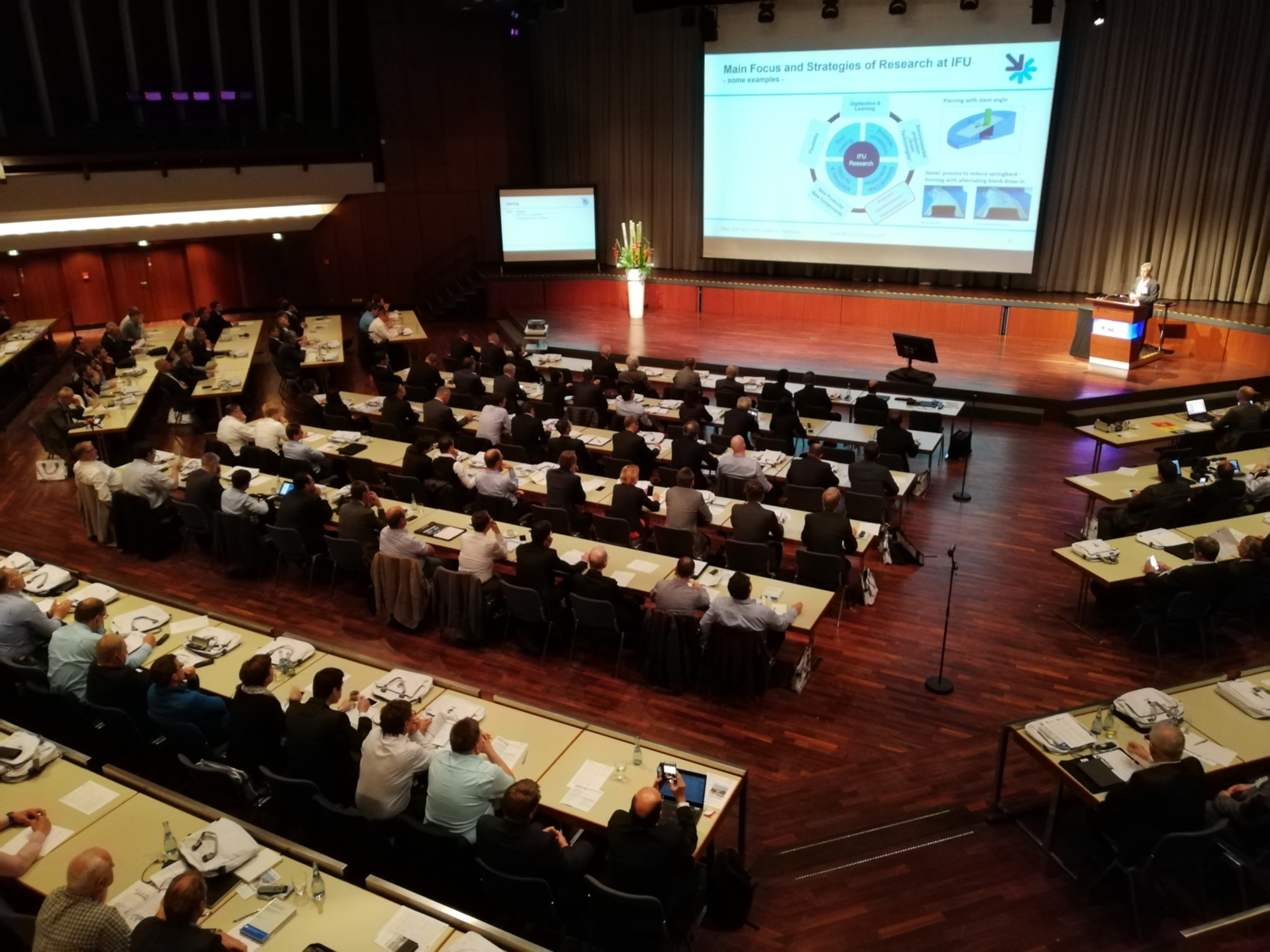 Conference hall with audience