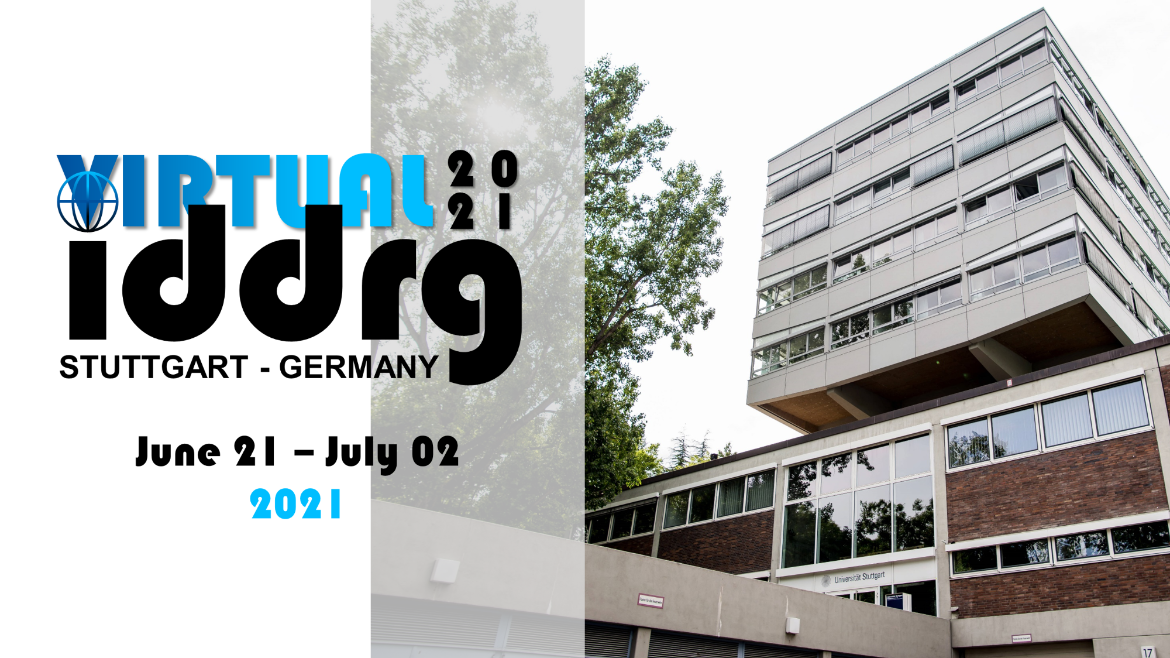Logo of the IDDRG 2021 - Virtual with the building of the Institute for Metal Forming Technology
